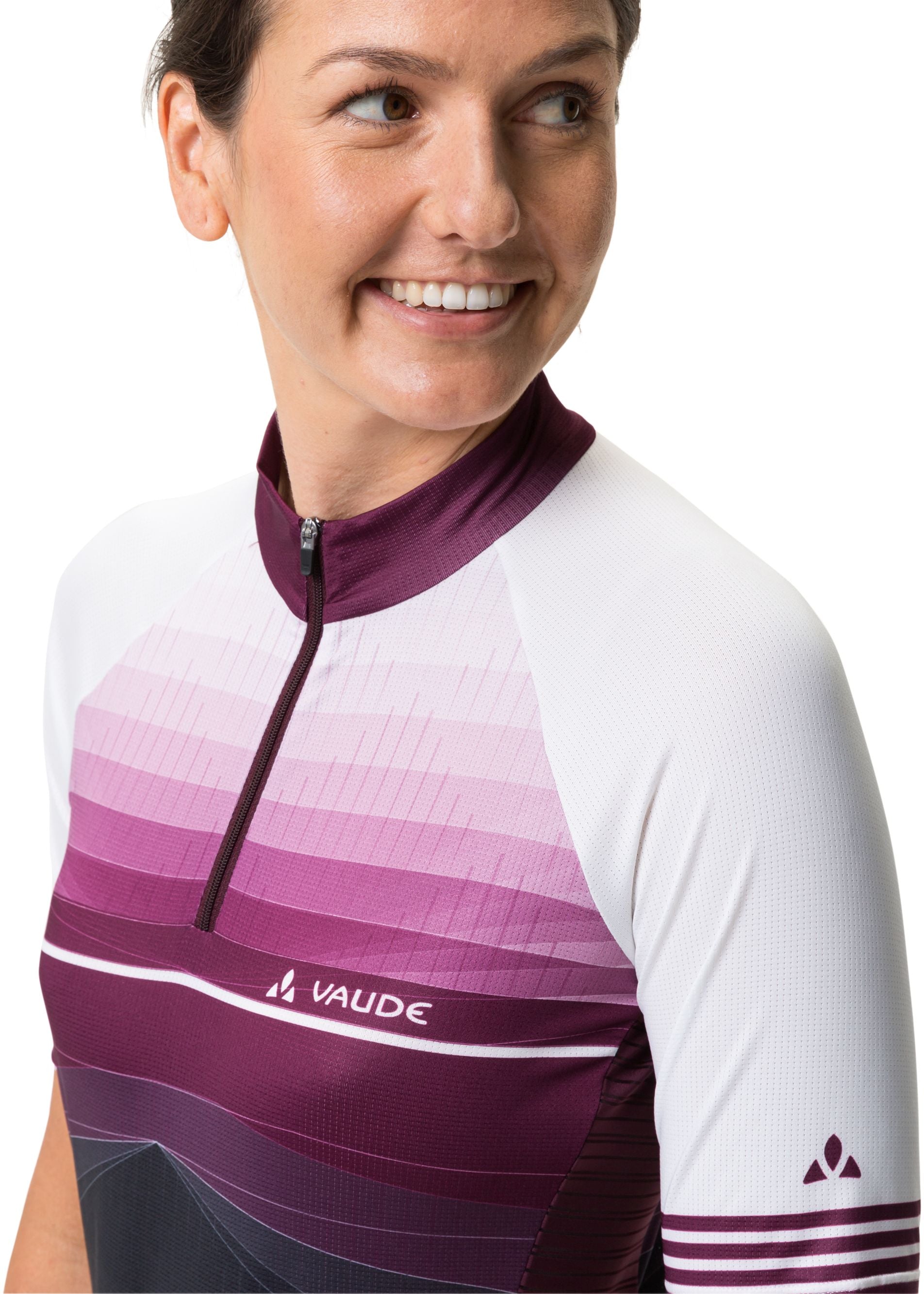 VAUDE Posta shirt met 1/2 rits dames paars