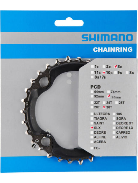 Shimano SLX FC-M672/FC-M622 kettingblad AN 96mm zwart