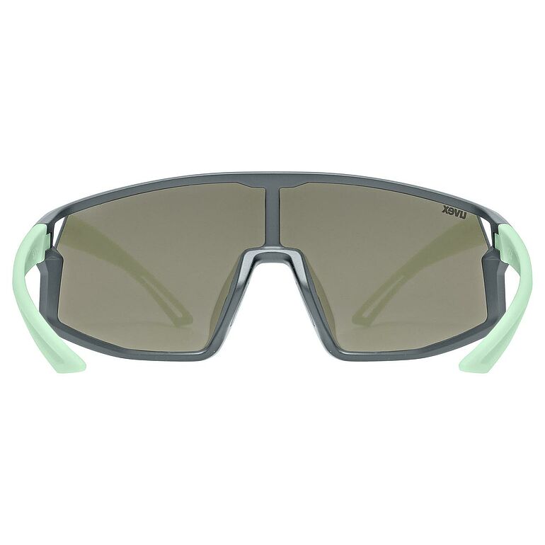 uvex Skyryse Jr. fietsbril Grijs-Groen Mat / Spiegel Blauw