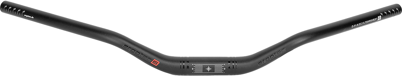 Humpert Ergotec Riser 50 Comfort Stuur Ø31,8mm 25° zwart