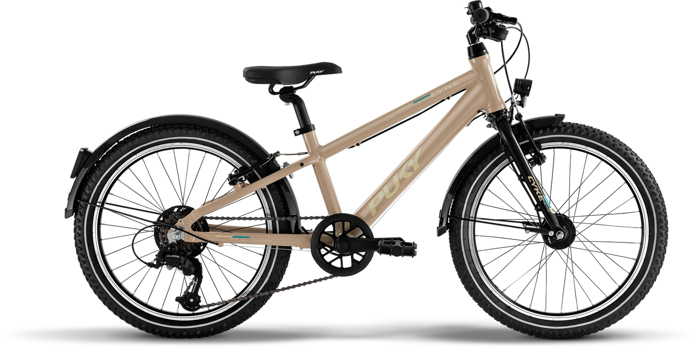 PUKY CYKE 20-7 Alu ACTIVE stoffig zand/zwart (2025)