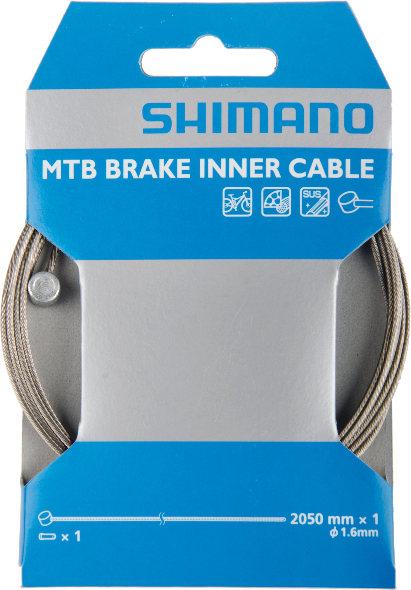 Shimano MTB remkabel roestvrij staal grijs
