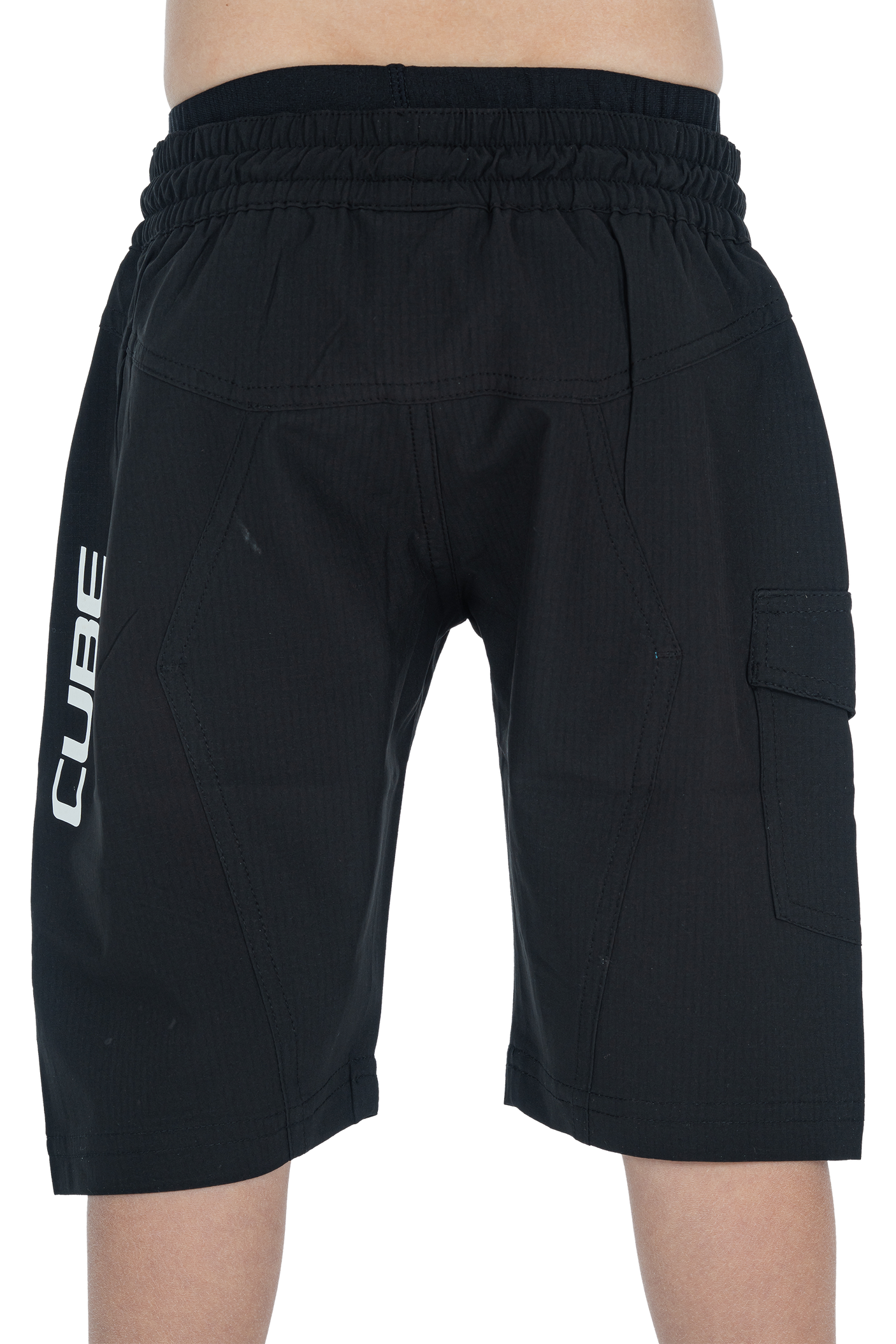 CUBE TEAMLINE Baggy Shorts ROOKIE incl. binnenbroek zwart´n´wit