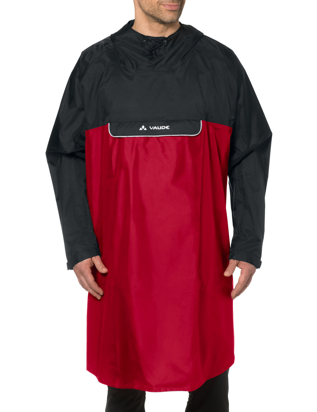 VAUDE Valero Poncho rood/zwart