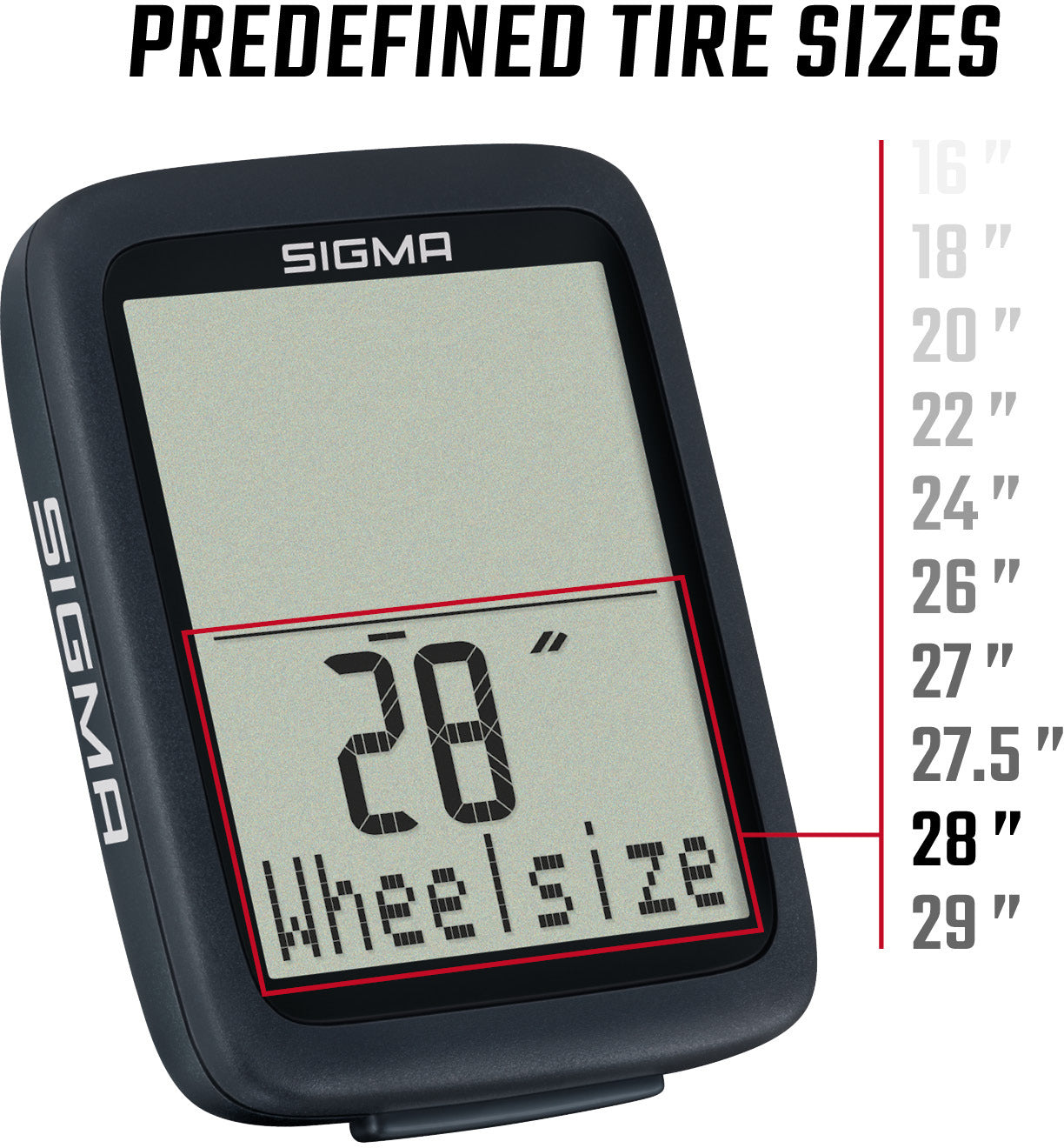 Sigma BC 8.0 Fietskomputer Bedraad