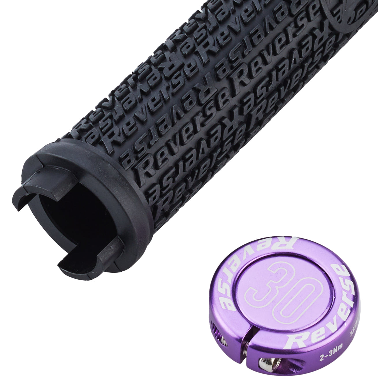 Reverse Stamp Lock On handvatten zwart/lila