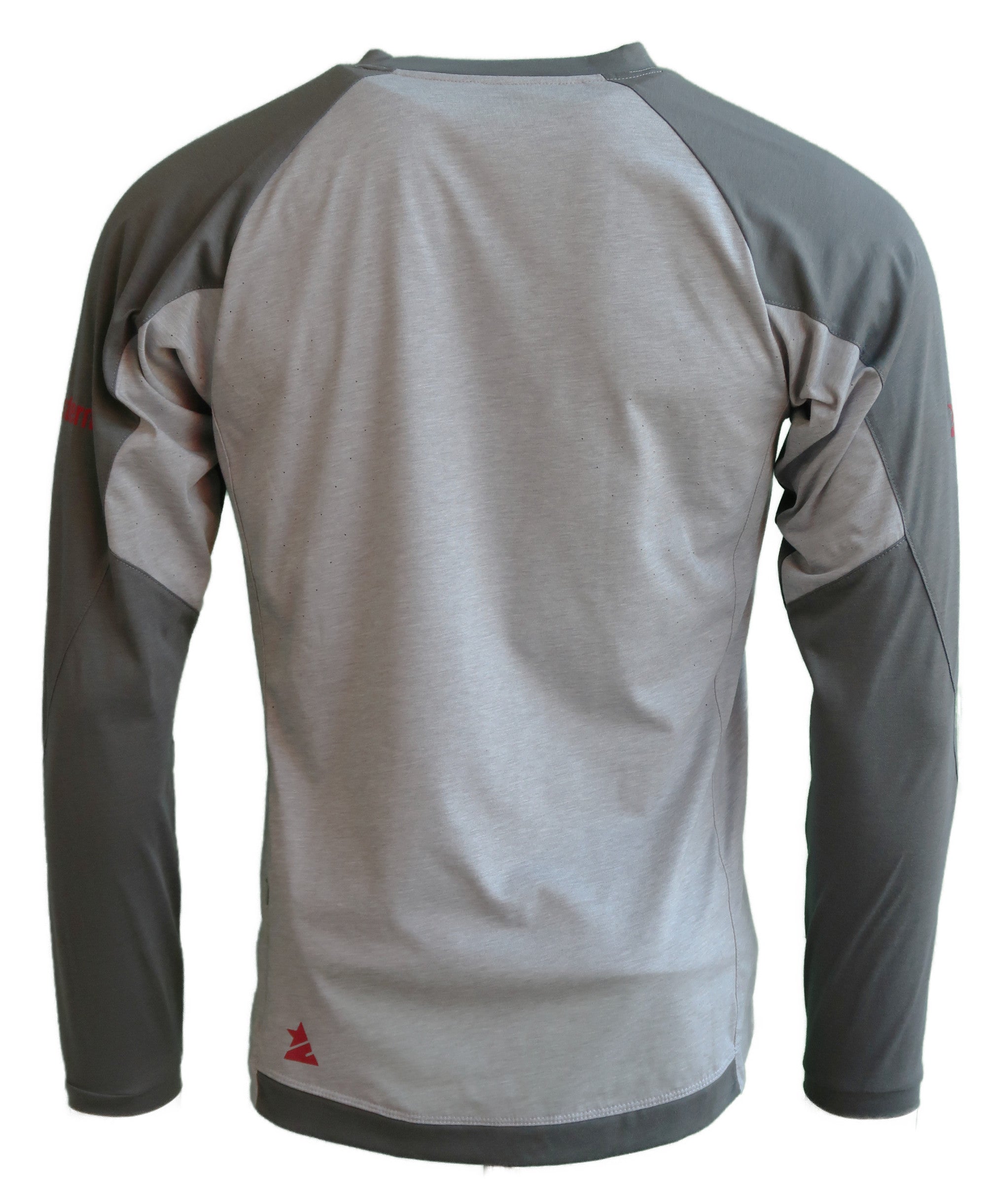 Zimtstern PureFlowz Shirt LS Heren Glacier Grey Melange/Gun Metal