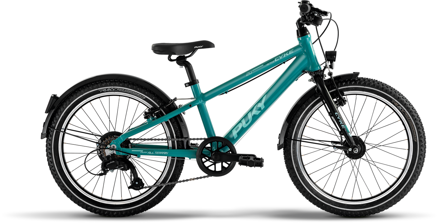 PUKY CYKE 20-7 Alu ACTIVE turquoise/zwart (2025)