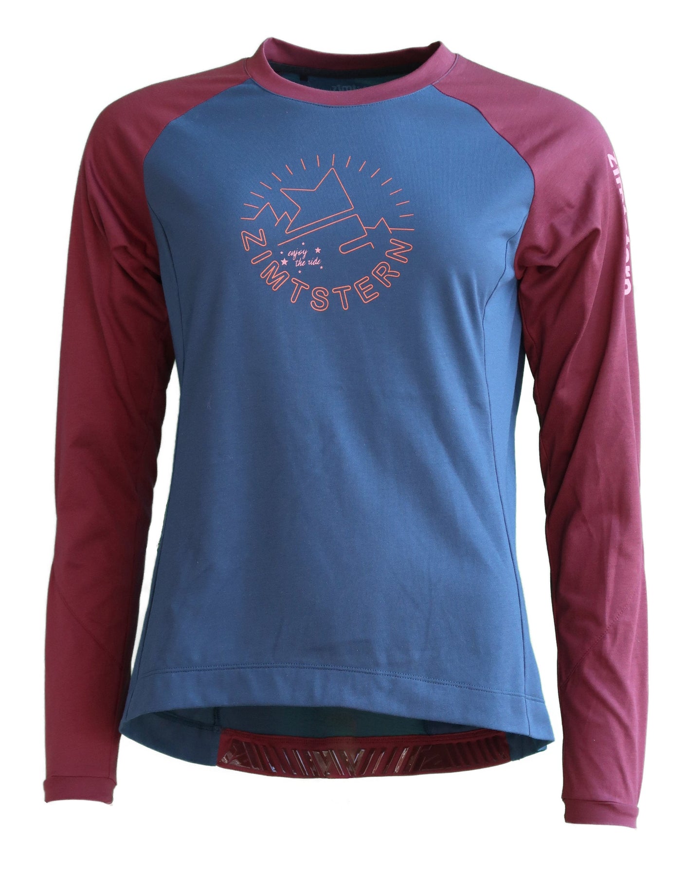 Zimtstern PureFlowz Shirt LS Dames French Navy/Windsor Wine