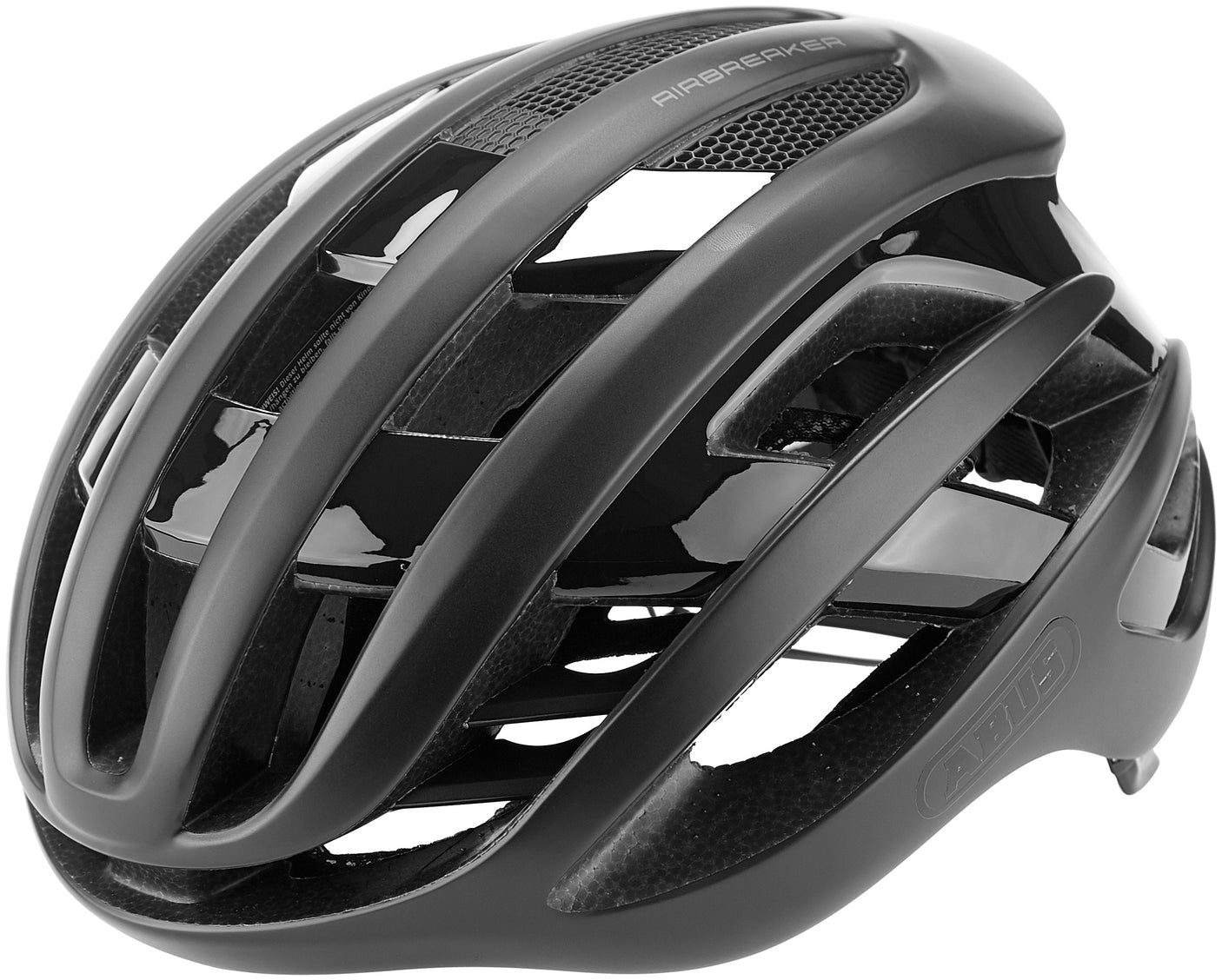ABUS Airbreaker Helm Road fluweel zwart