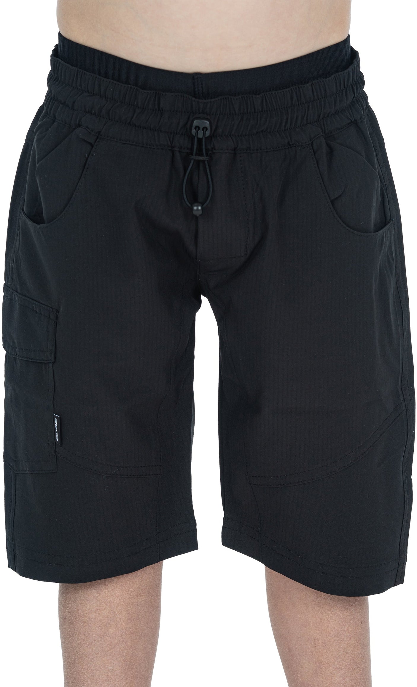 CUBE TEAMLINE Baggy Shorts ROOKIE incl. binnenbroek zwart´n´wit
