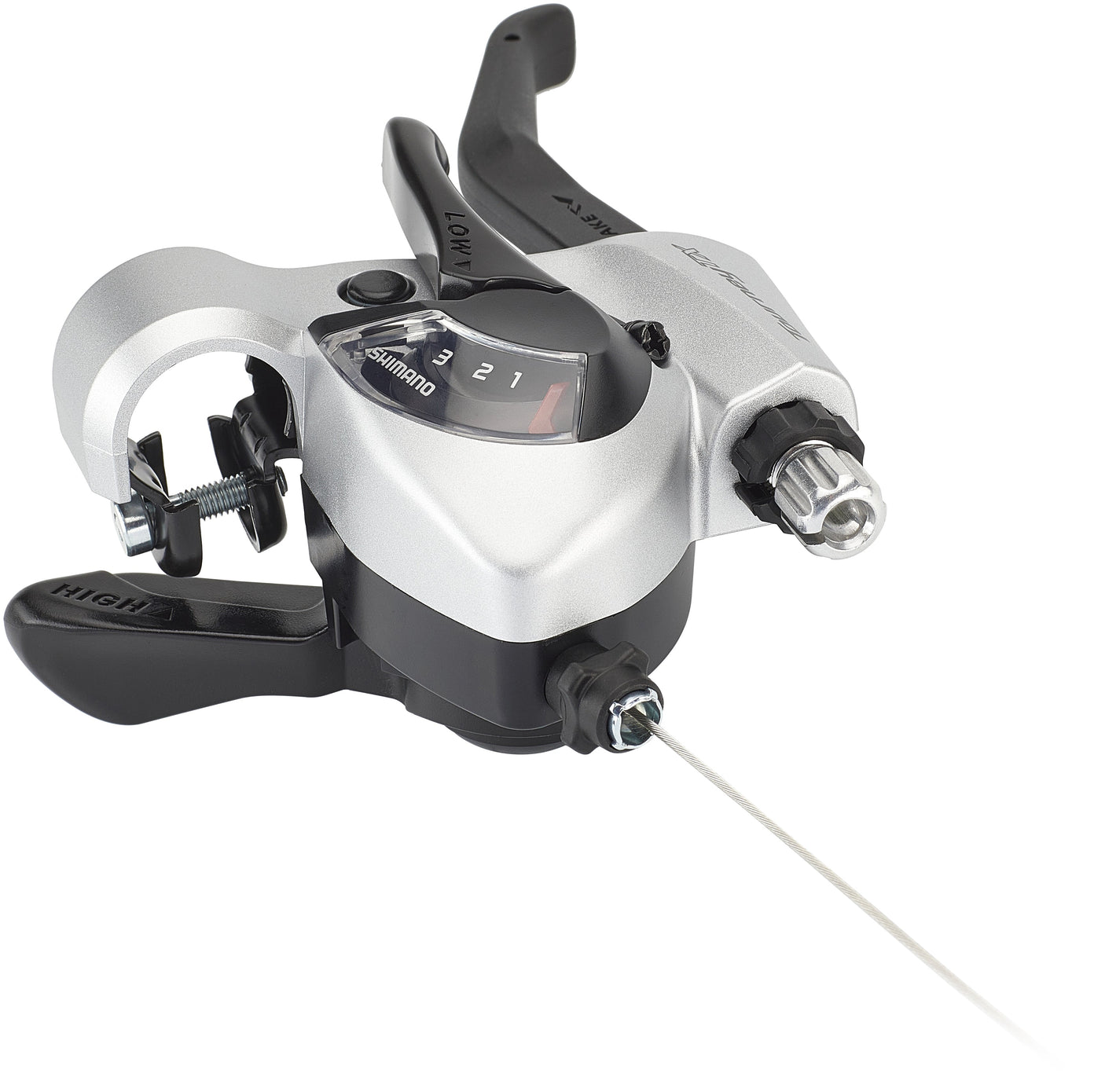 Shimano Tourney TX ST-TX800 schakelpook/remhendel voor V-brake links 3-speed zilver