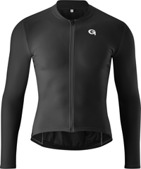 Gonso SITIVO TRIKOT LONGSLEEVE - Heren-fietsjersey-1/1-rits Heren zwart – aktuelle Variante