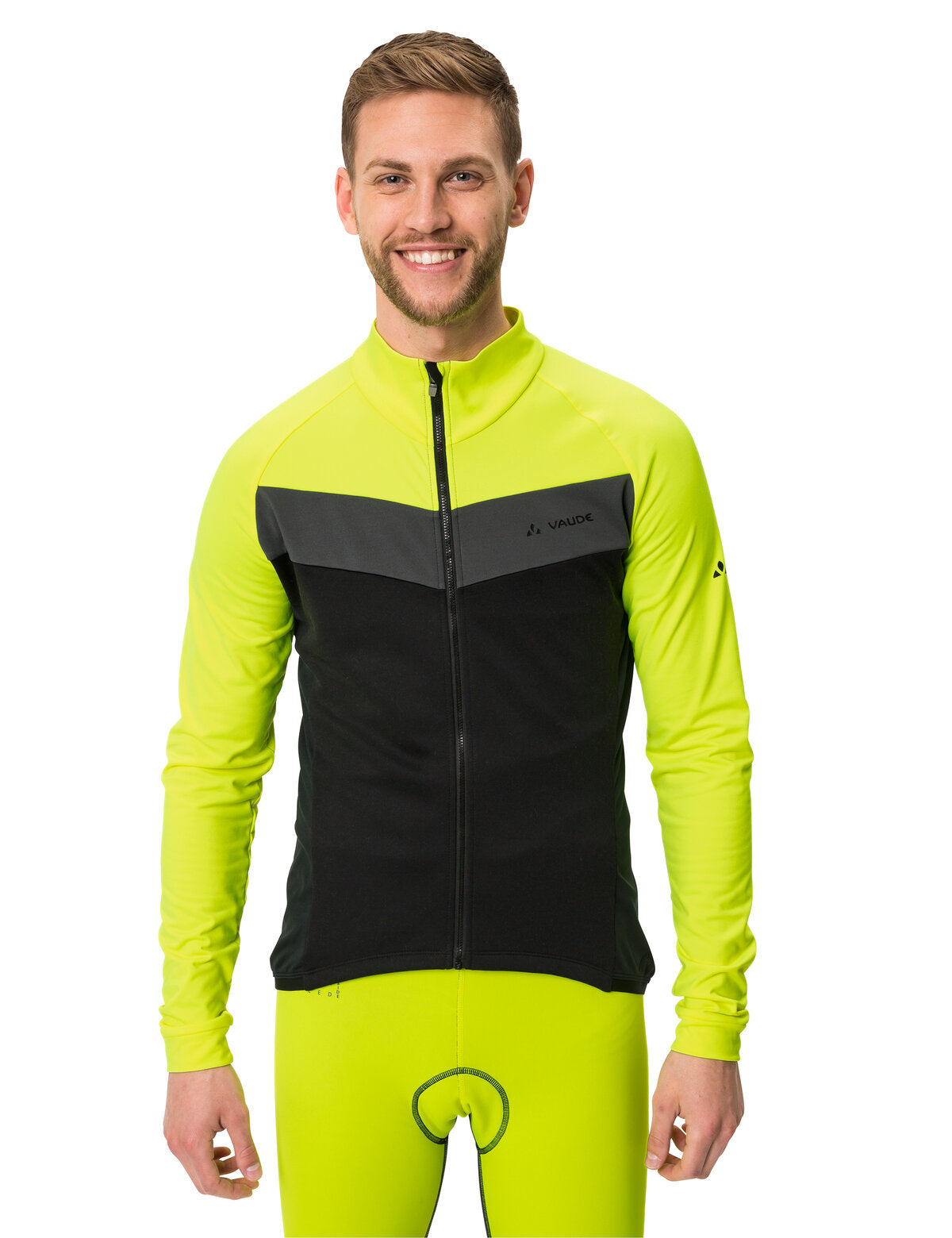 VAUDE Posta LS Tricot Heren neon geel
