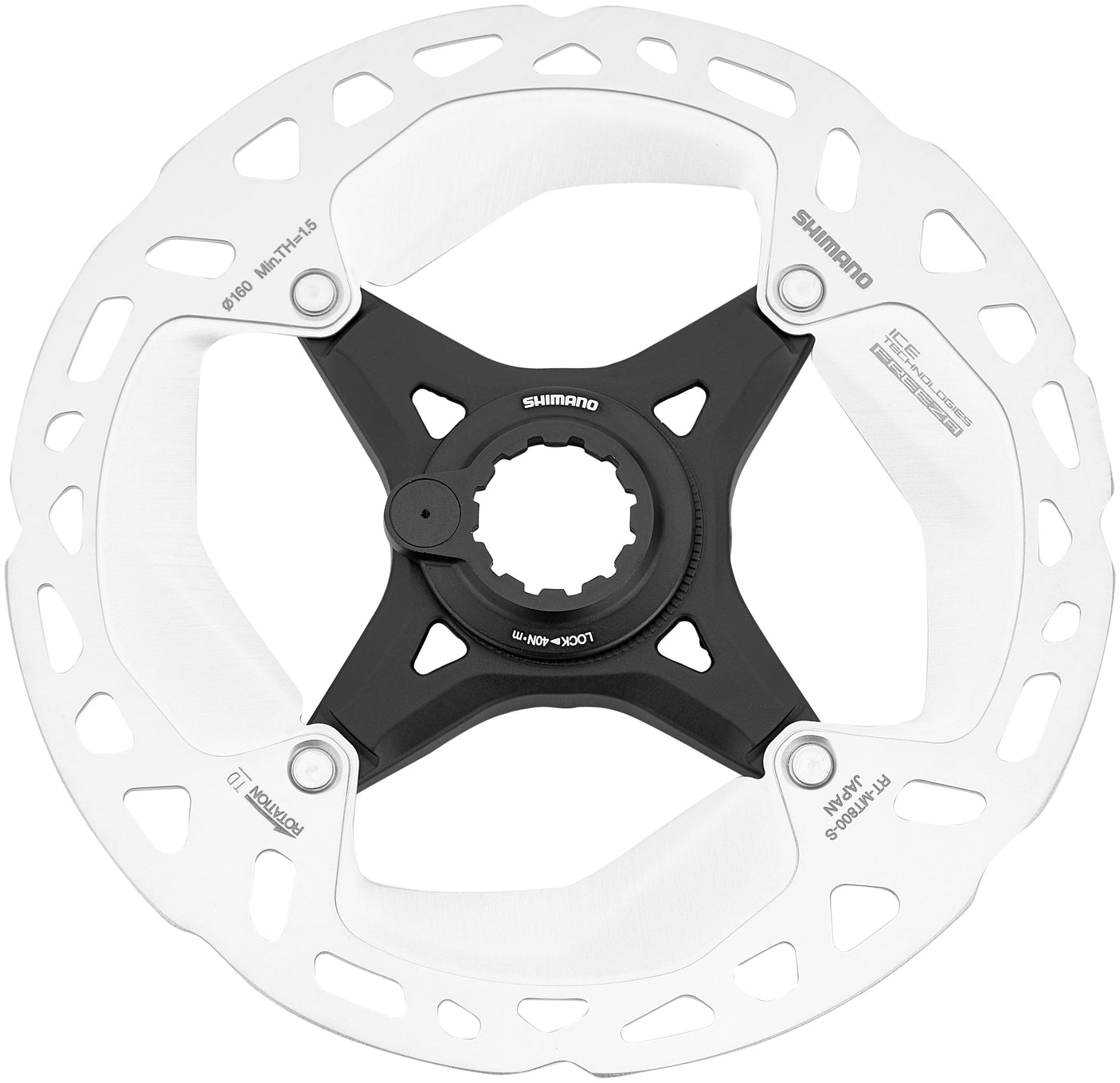 Shimano RT-MT800 remschijf CL met magnetische sluitring 160mm