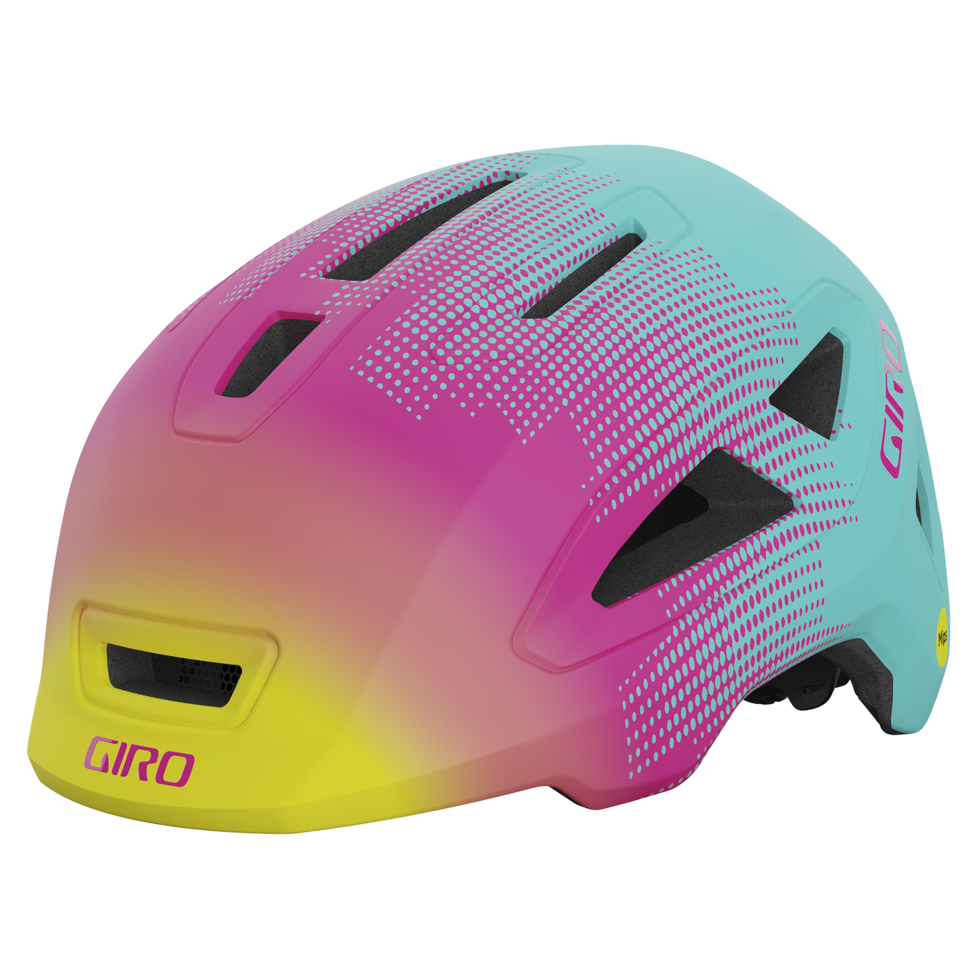 Giro Scamp II helm mat teal/roze towers