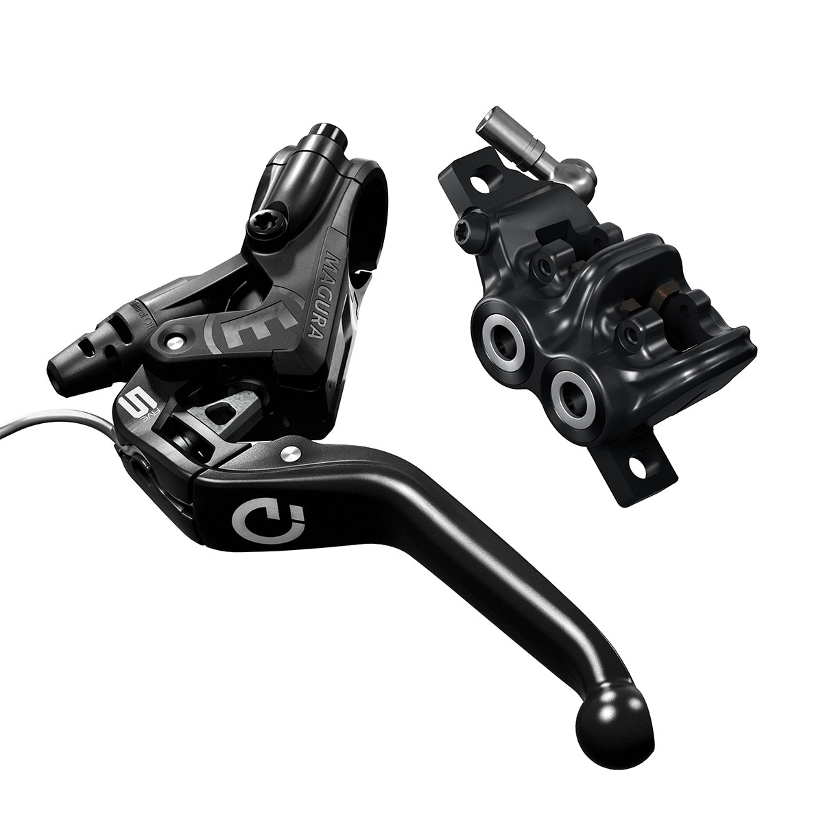 Magura MT5e HIGO-sluiter (NO), 3-vinger aluminium hendel met kogelkop