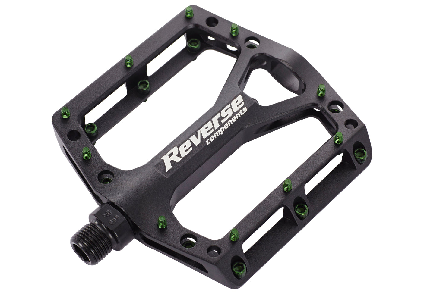 Reverse Black One pedaal zwart/donker groen