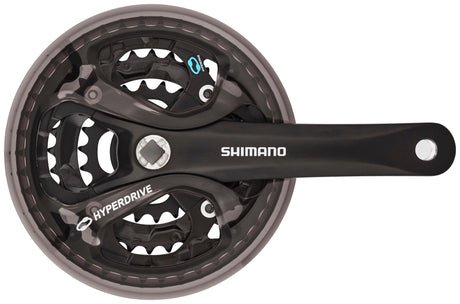 Shimano Acera FC-M361 crankstel 42/32/22 met kettingbladbeschermer zwart