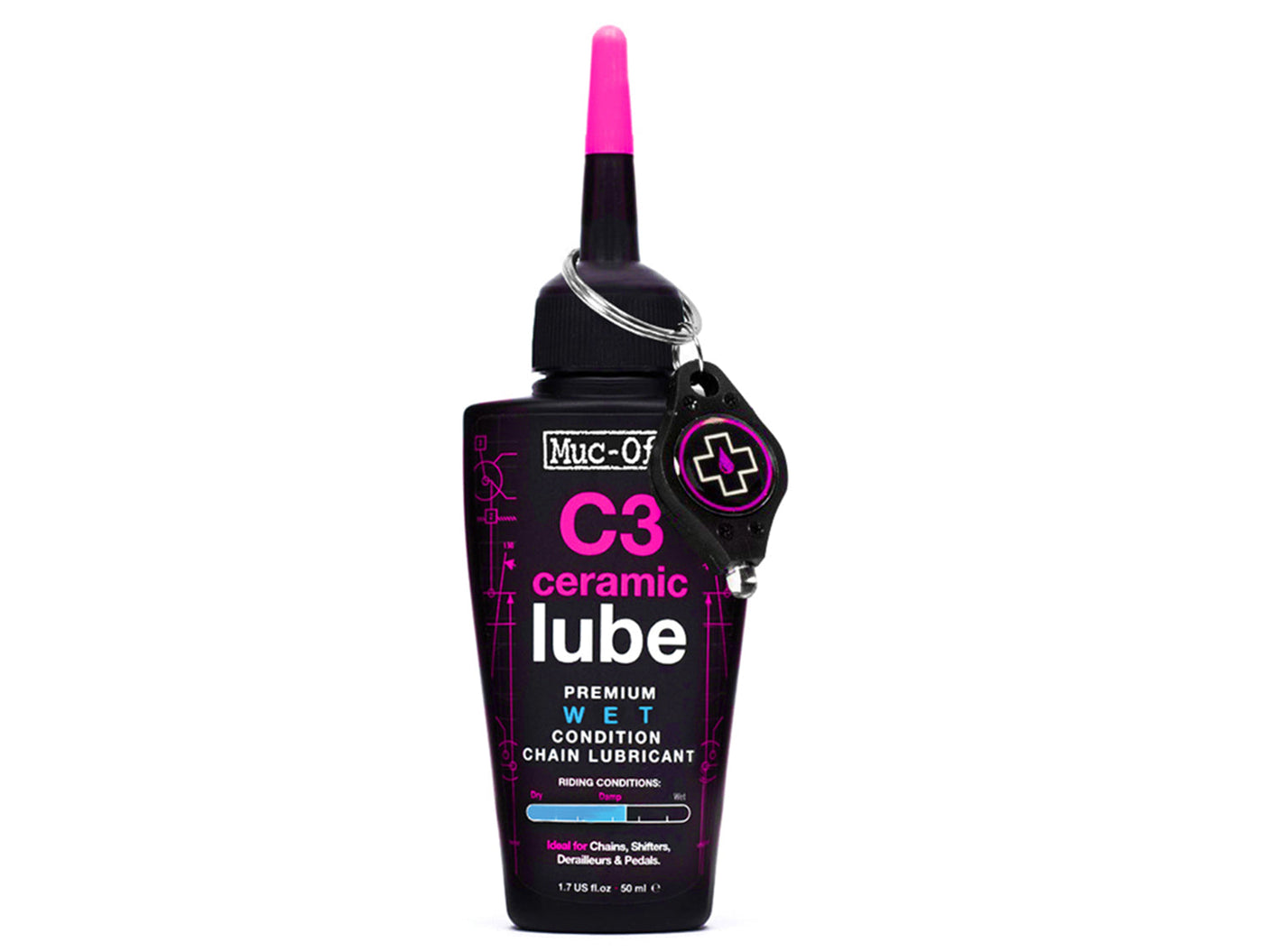 Muc-Off C3 Wet Ceramic Lube Kettingolie 50ml