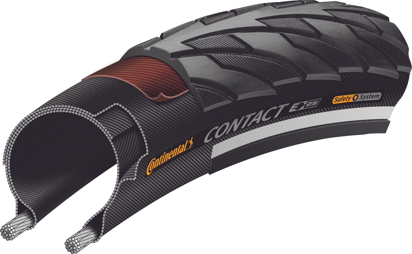 Continental Contact Draadband 26x1.75" SafetySystem Breaker Reflex