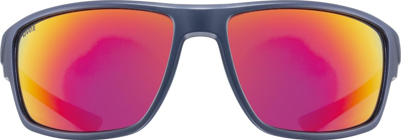 uvex Sportstyle 230 fietsbril Blauw Mat / Mirror Rood