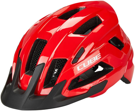 CUBE STEEP Helm glanzend rood