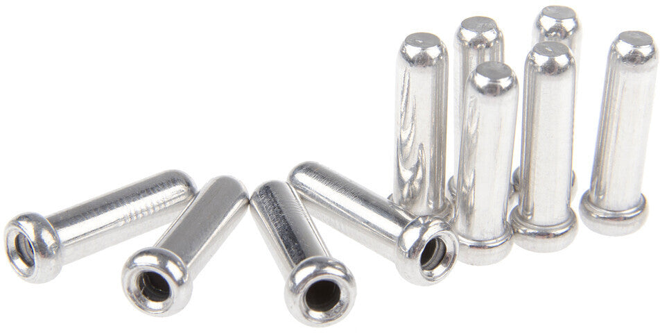 Shimano schakelkabeluiteinden 10 stuks zilver