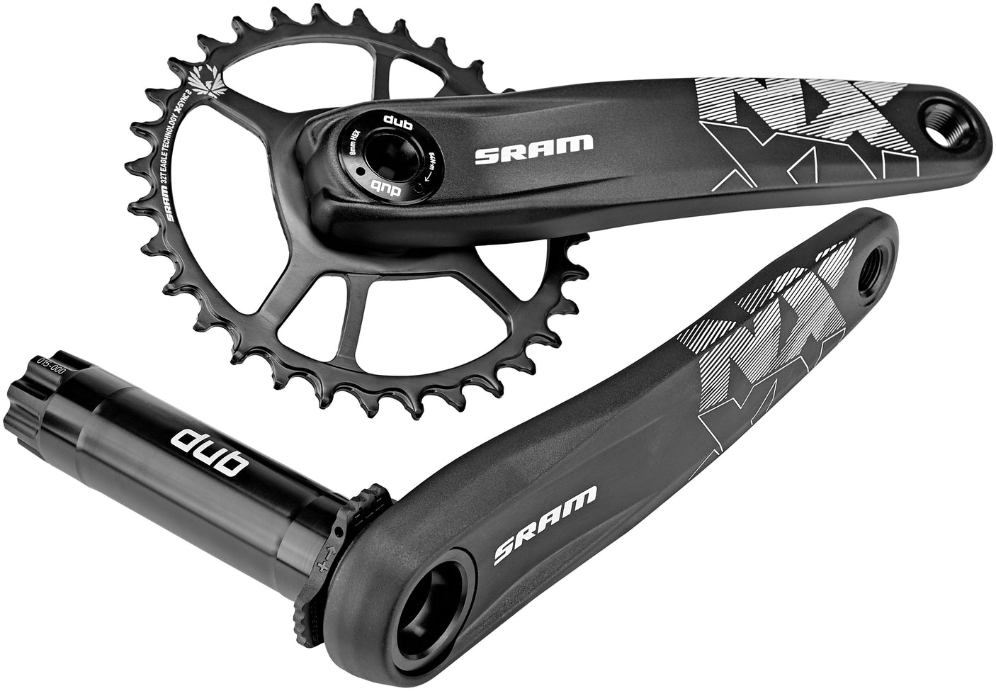 SRAM NX Eagle Boost 148 DUB crank DM X-SYNC 32 tanden 12-speed zwart