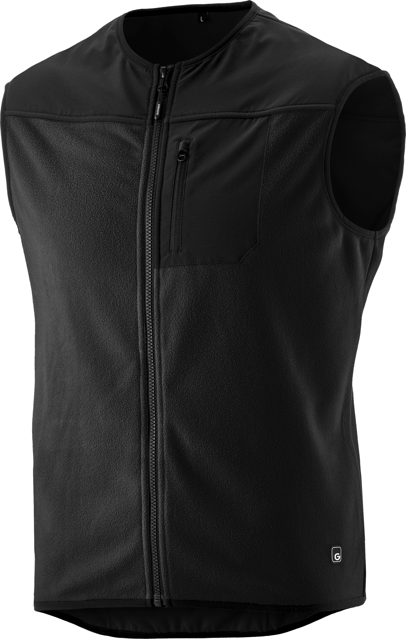 Gonso ADVENTURE VEST FLEECE zwart