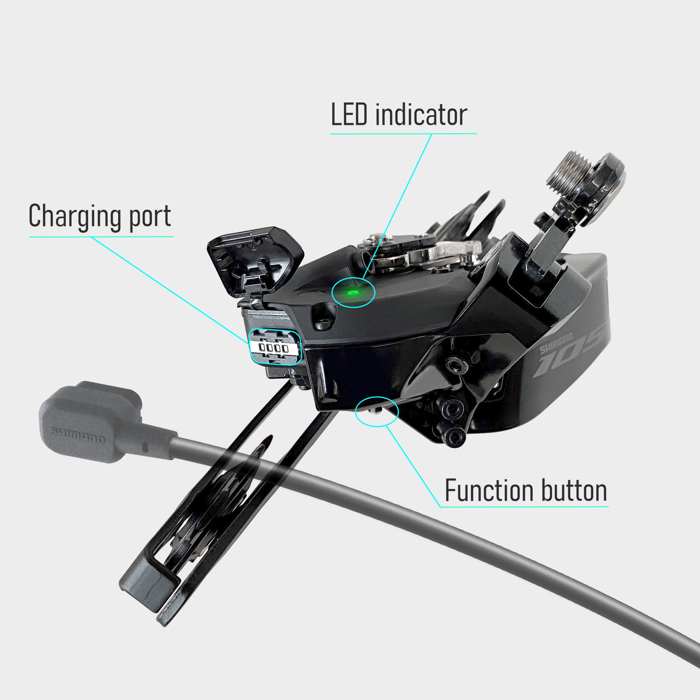 Shimano 105 RD-R7150 derailleur 12-speed DM
