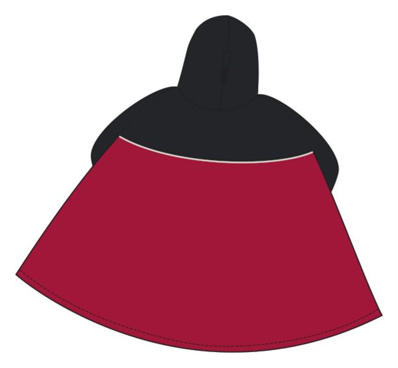 VAUDE Valero Poncho rood/zwart