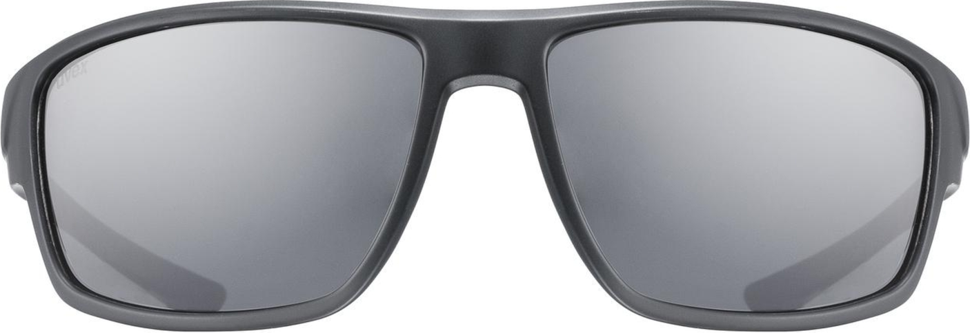 uvex Sportstyle 230 fietsbril Zwart Mat / Lightmirror Zilver