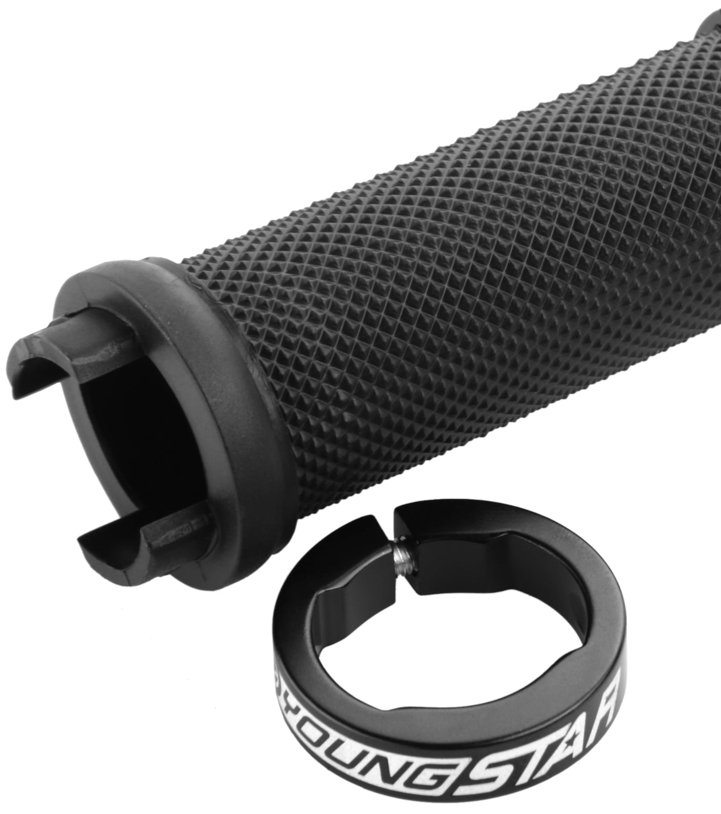 Reverse Youngstar Single Lock-On handvatten Ø28mm 98mm kinderen zwart