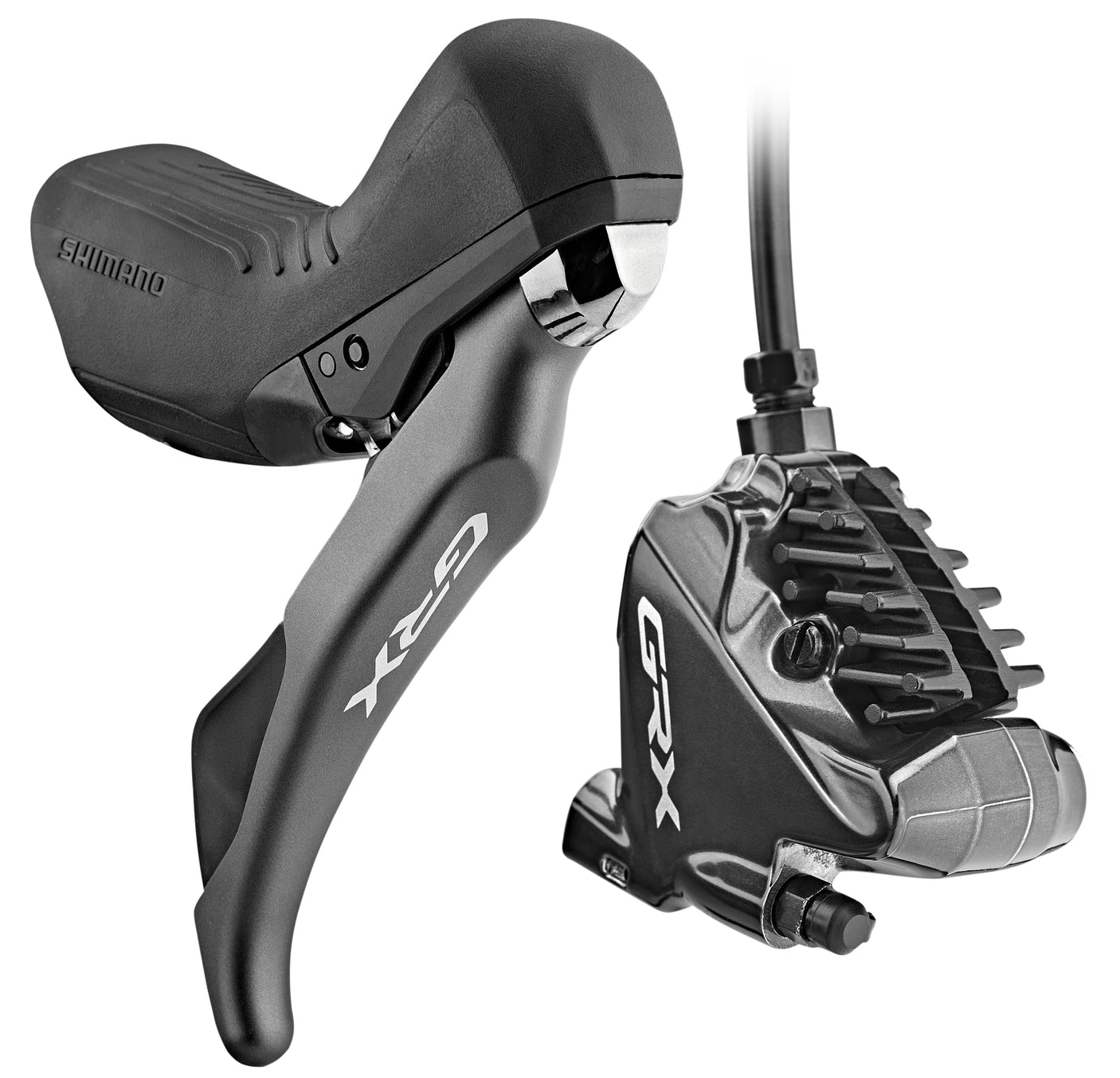 Shimano GRX ST-RX810/BR-RX810 Schijfrem Achterwiel 11-speed grijs/zwart