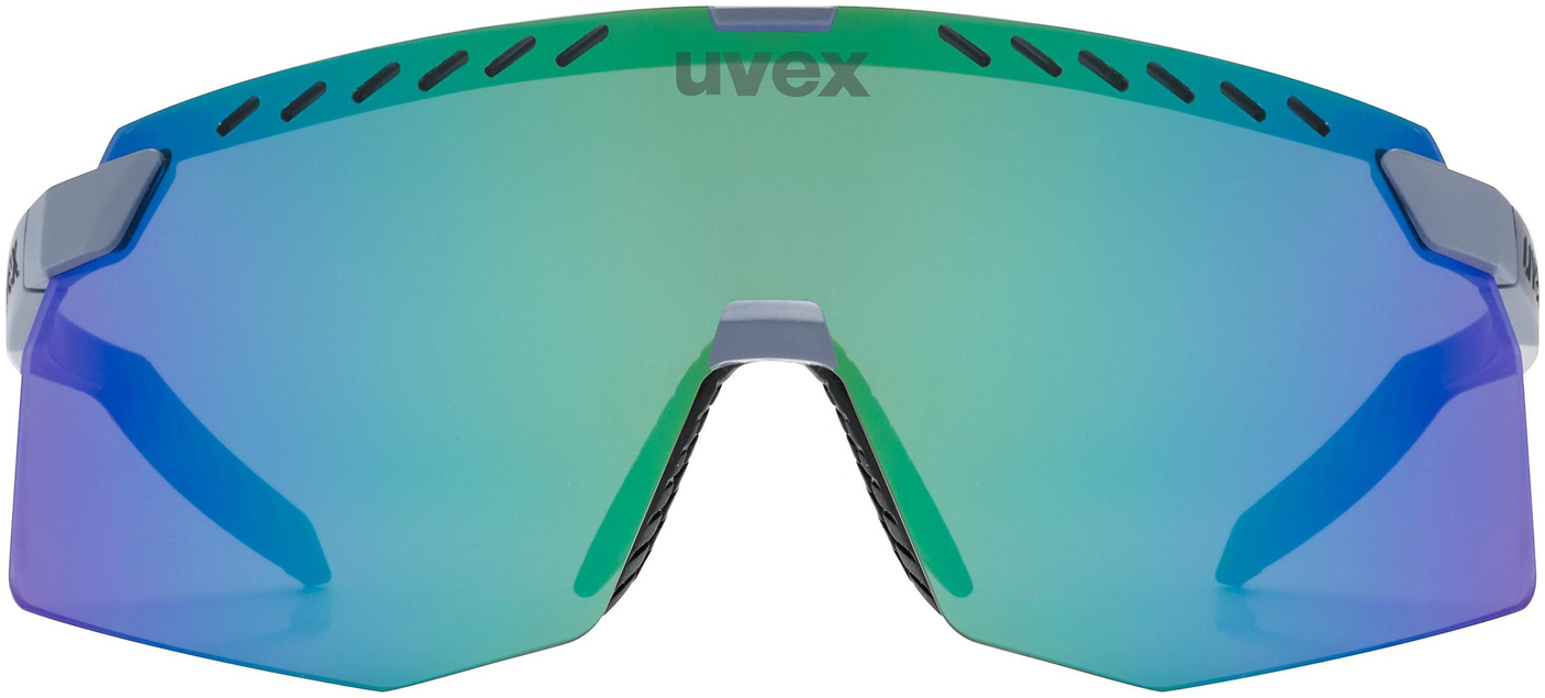 uvex Pace Stage fietsbril Grijs Mat / Spiegel Groen