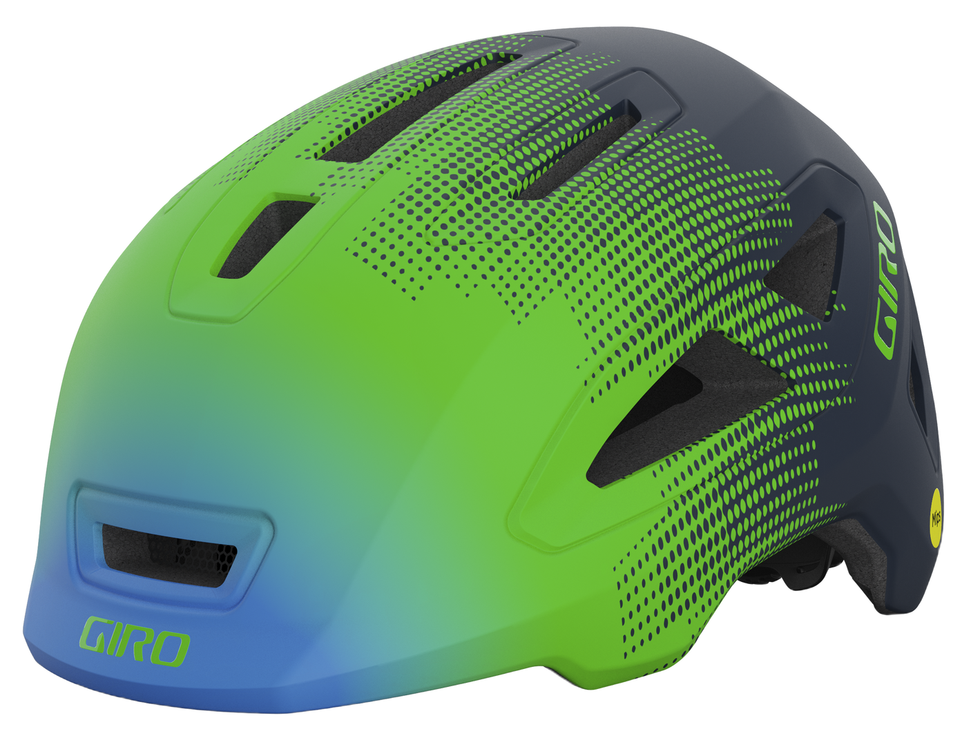 Giro Scamp II helm mat blauw/groene torens
