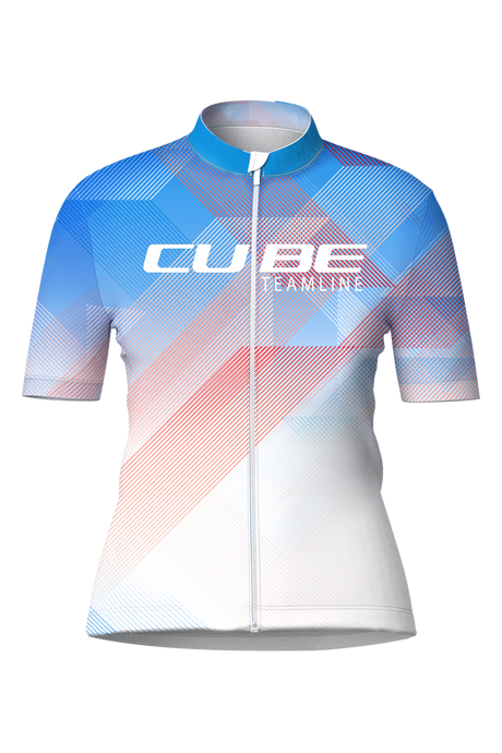Cube WS Trikot CMPT TEAMLINE korte mouw wit