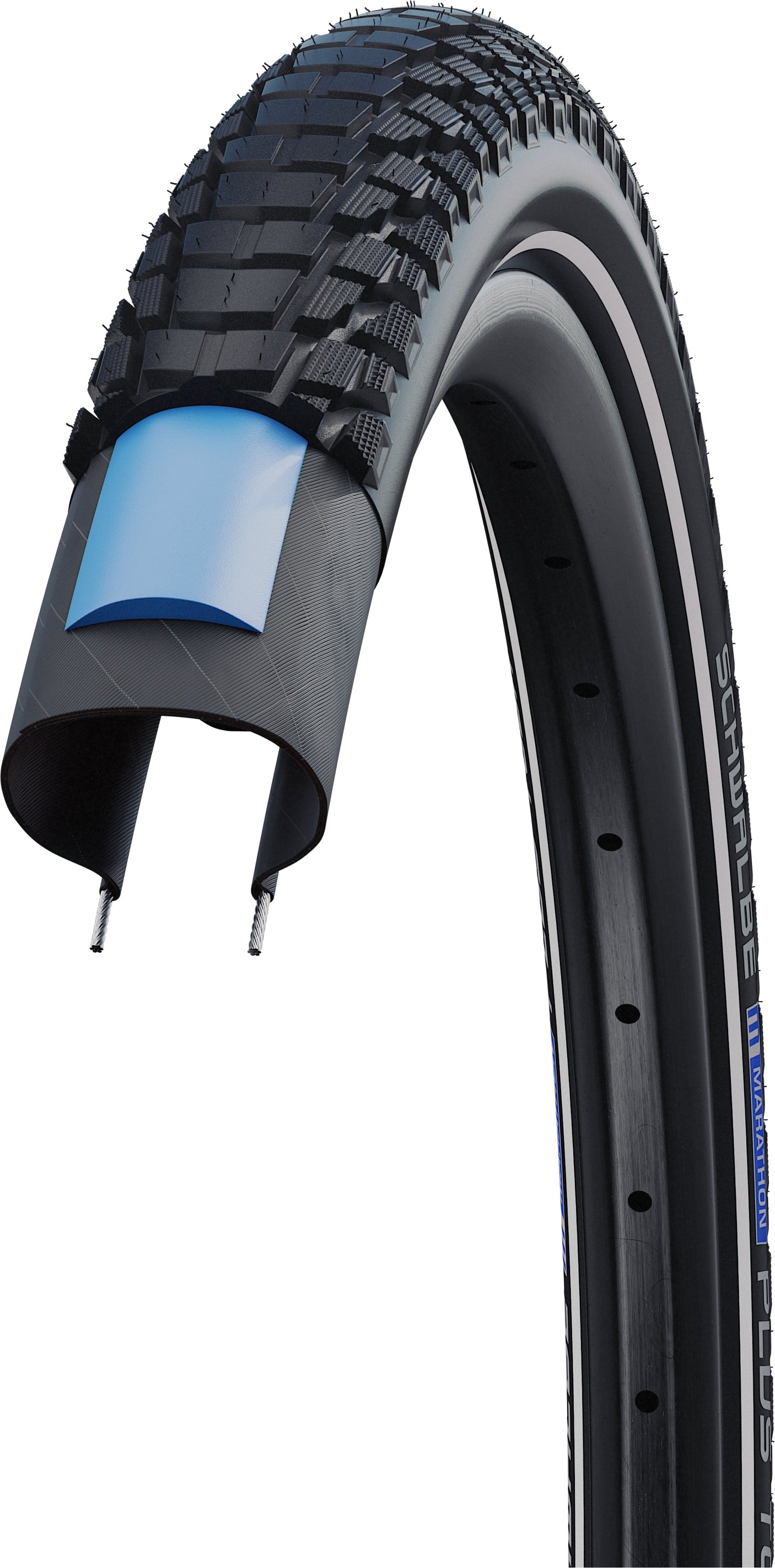 Schwalbe Marathon Plus Tour Draadband 28x1.40" Performance Reflex zwart
