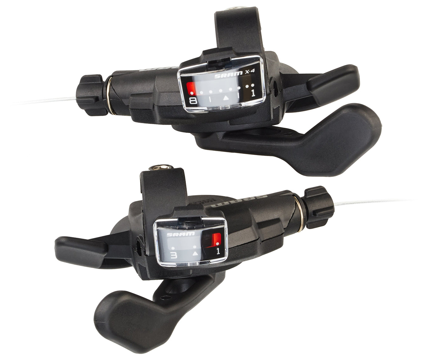 SRAM X4 Trigger-set 8 speed zwart