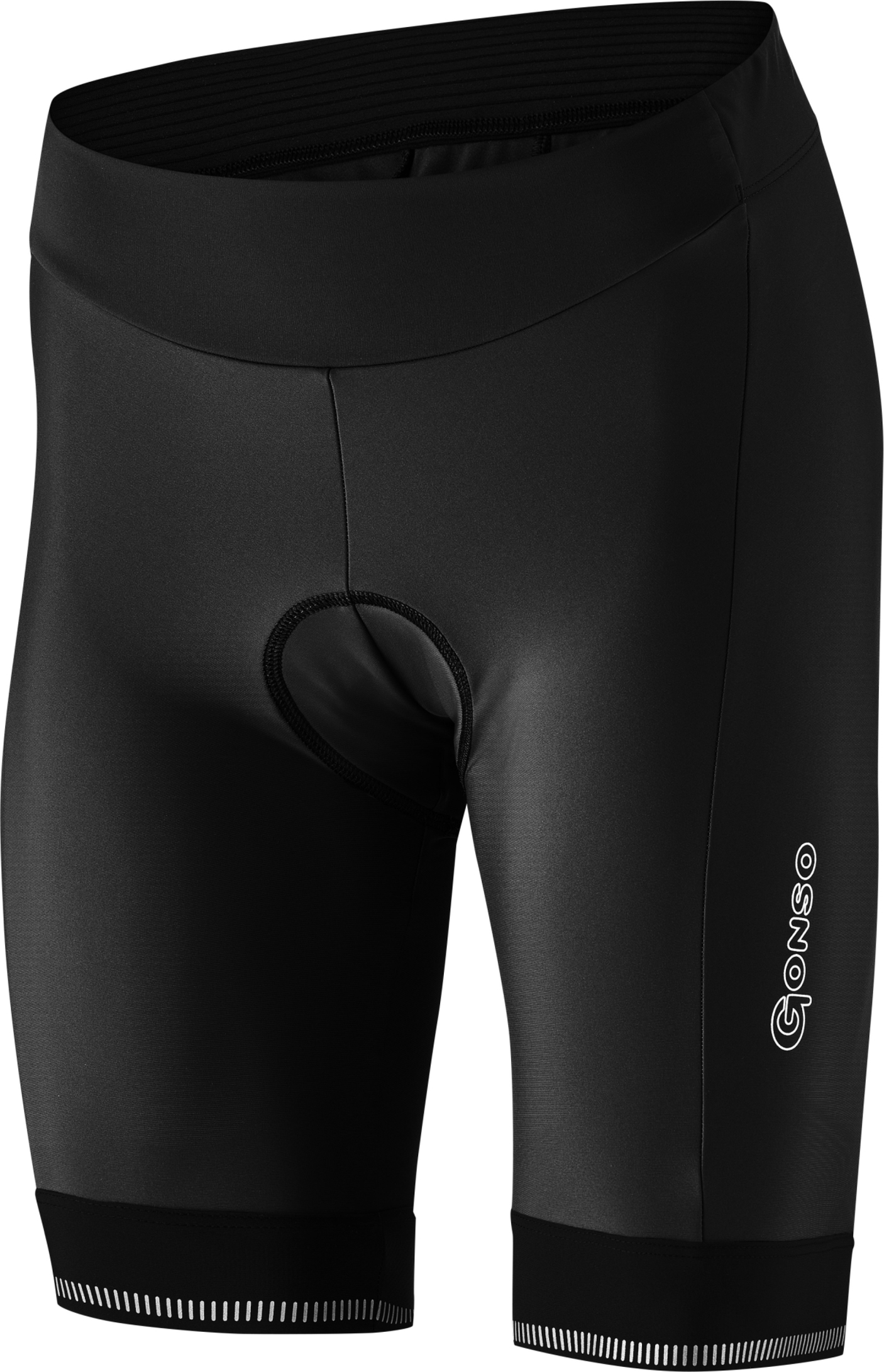 Gonso SITIVO - Dames fietsbroek zwart / fel groen