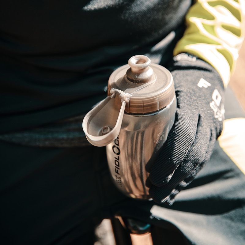 Fidlock Twist Single Bottle 450 incl. verbindingsstuk transparant/zwart