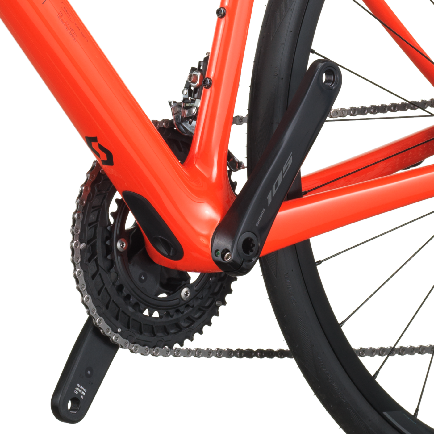 Scott Addict 50 vlammend oranje