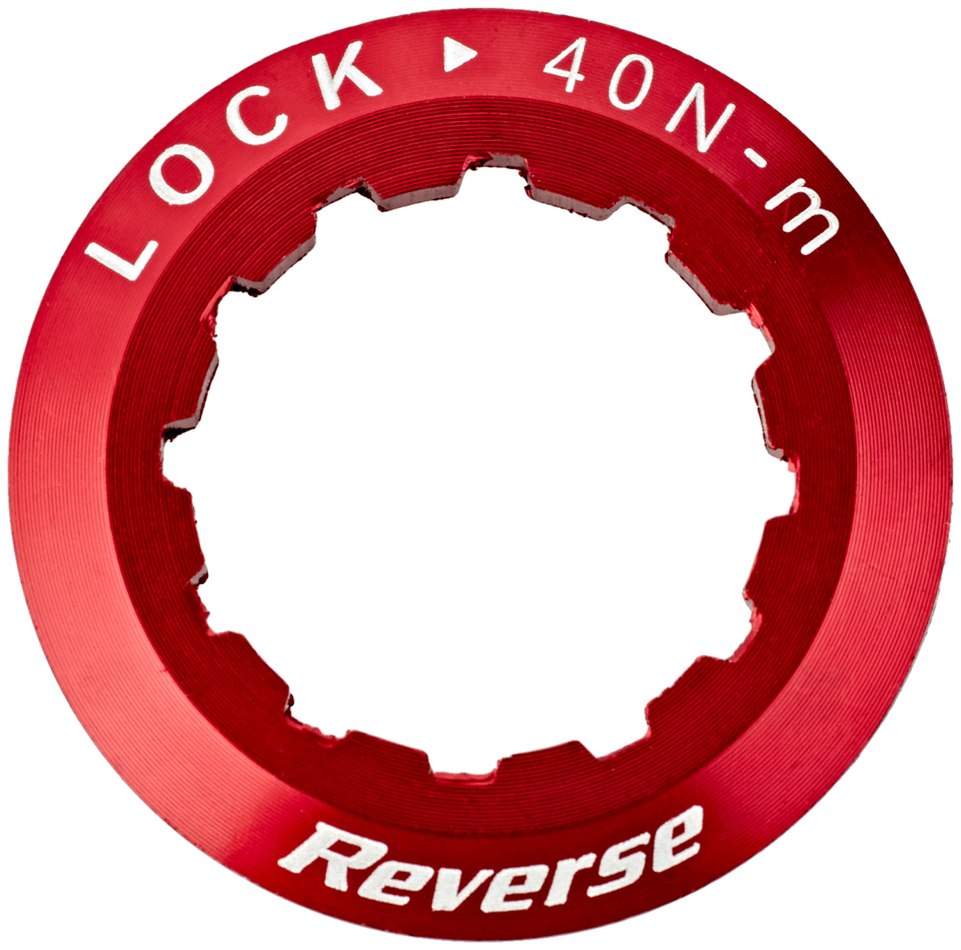 Reverse Cassette lock ring rood