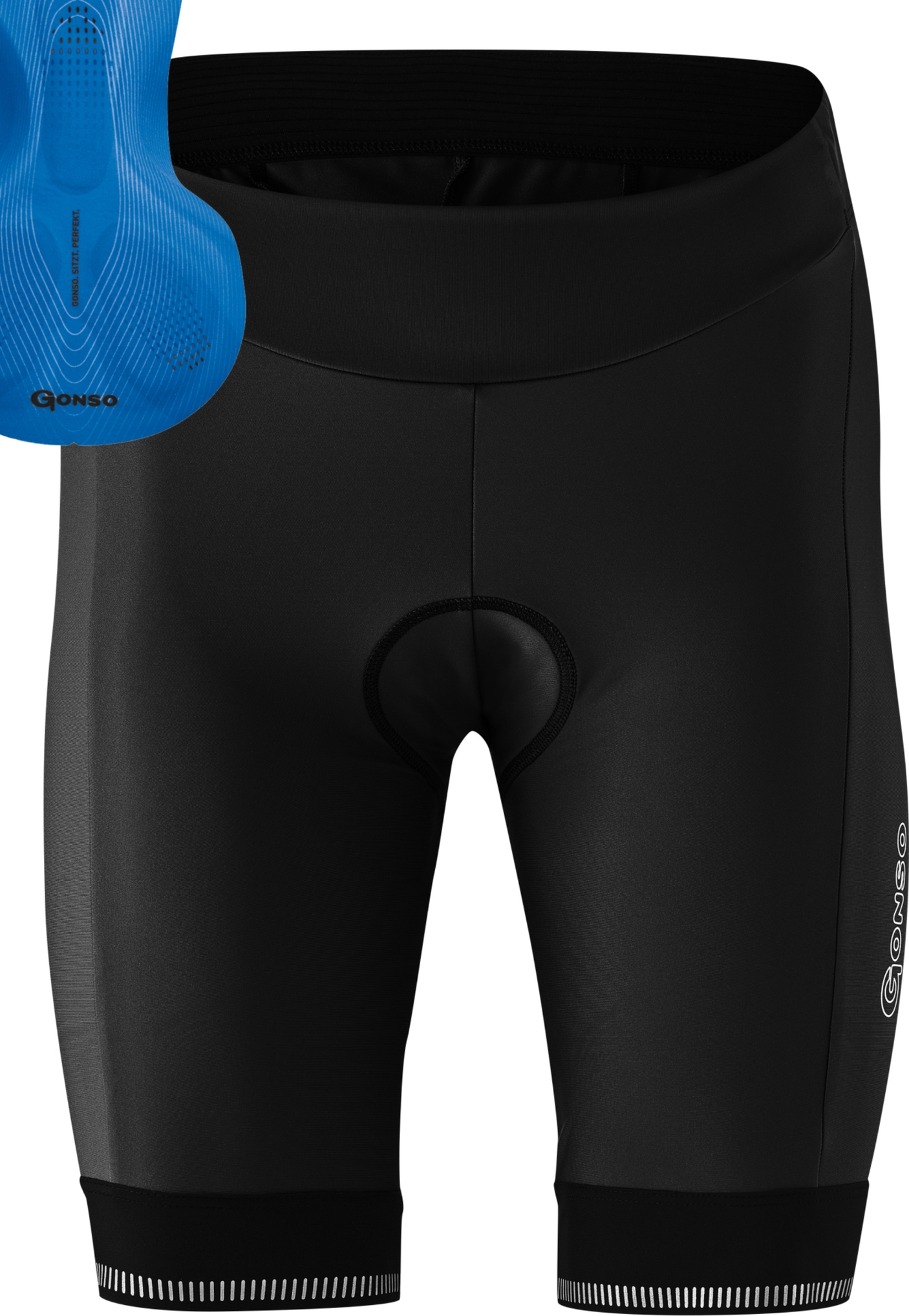 Gonso SITIVO Fietsbroek Dames zwart / skydiver