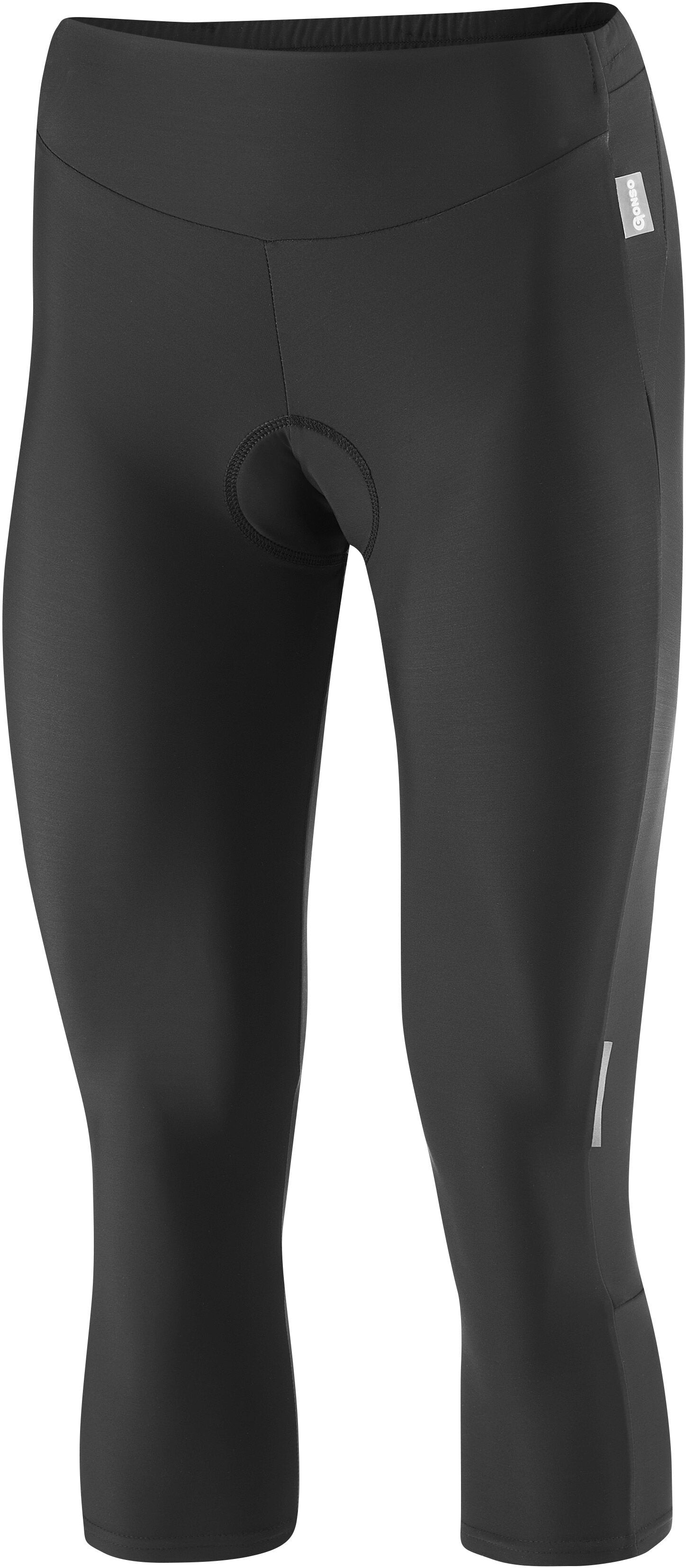 Gonso Lecce 3/4 dames fietsbroek black