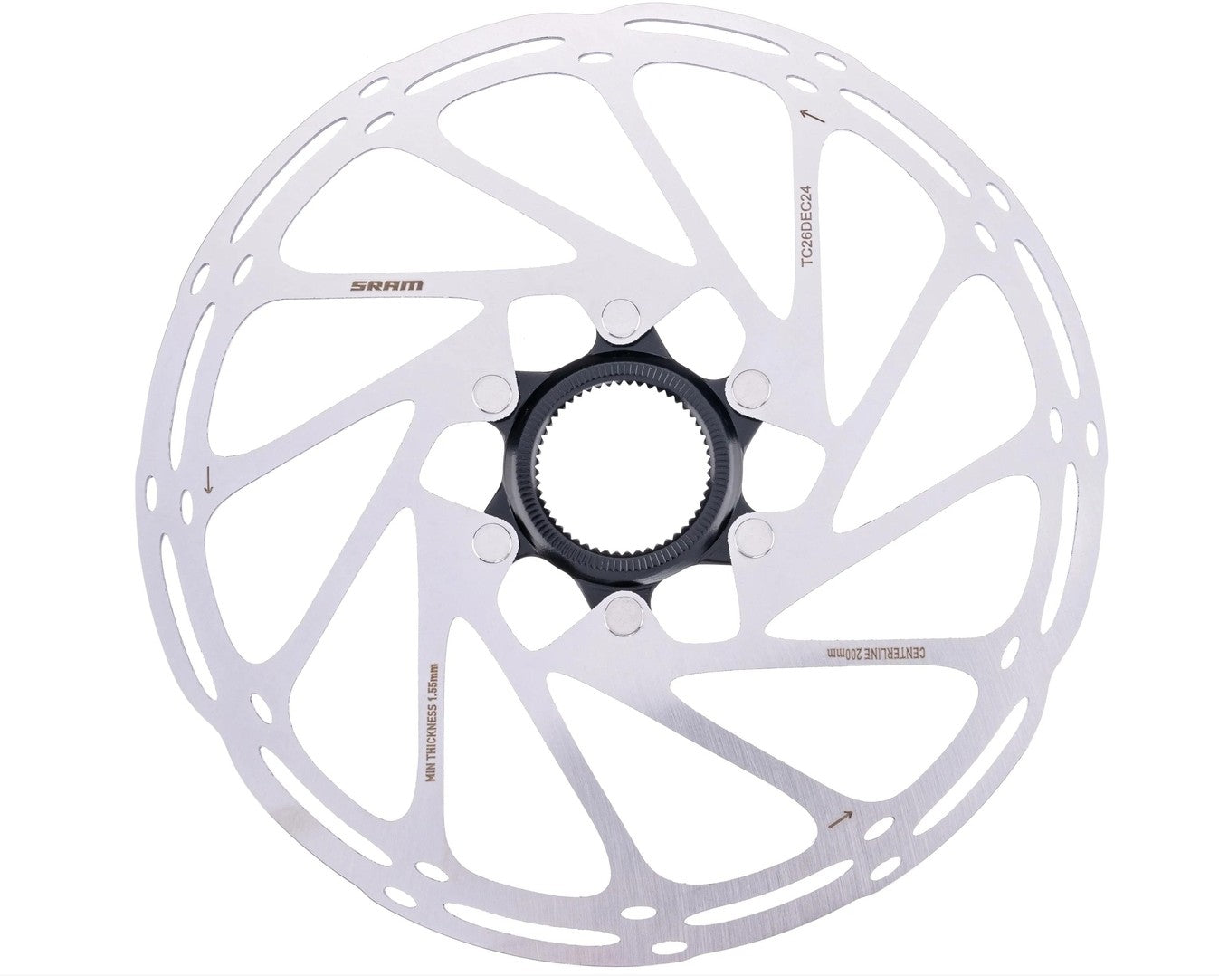 SRAM Centerline Rounded remschijf Centerlock interne borgmoer