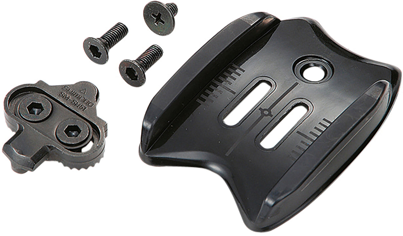Shimano SPD plaatadapter zonder cleats met lange cleatschroeven