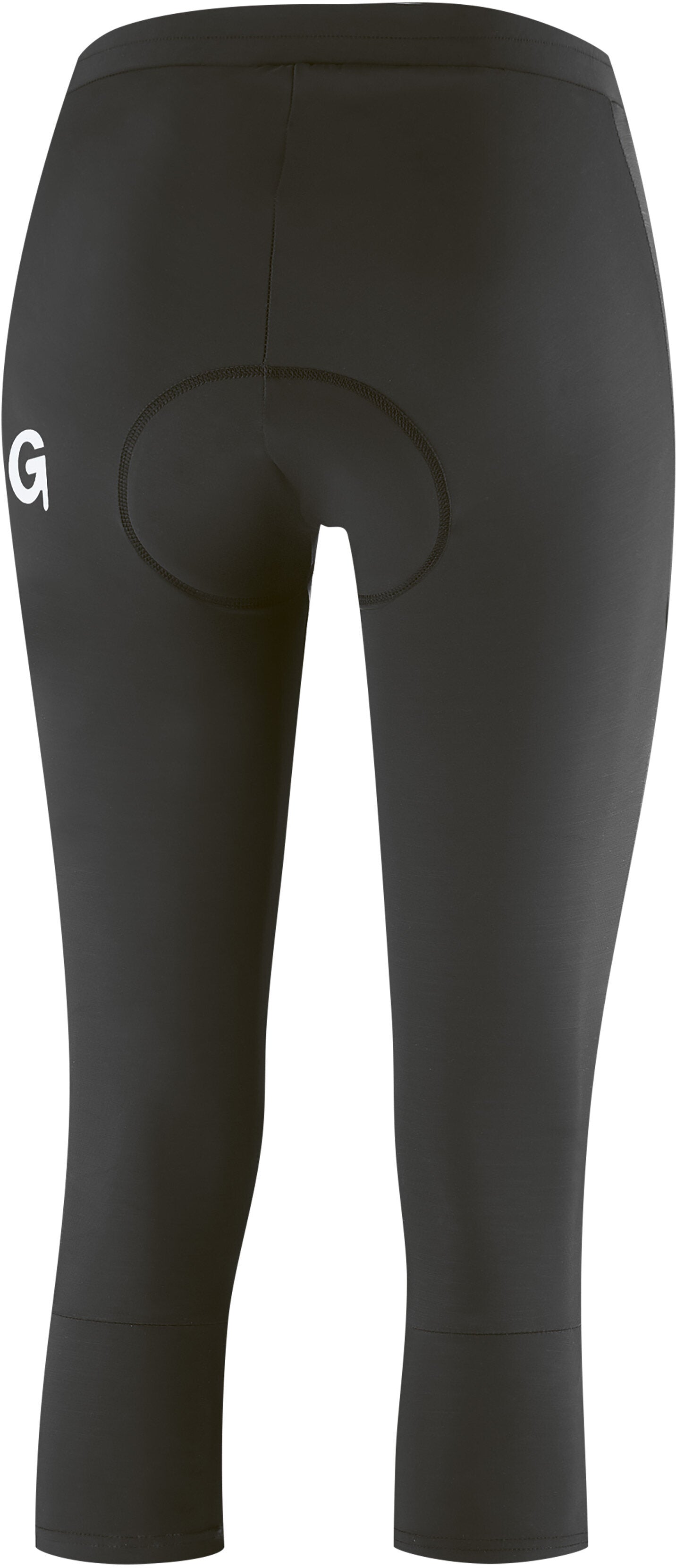 Gonso Lecce 3/4 dames fietsbroek black