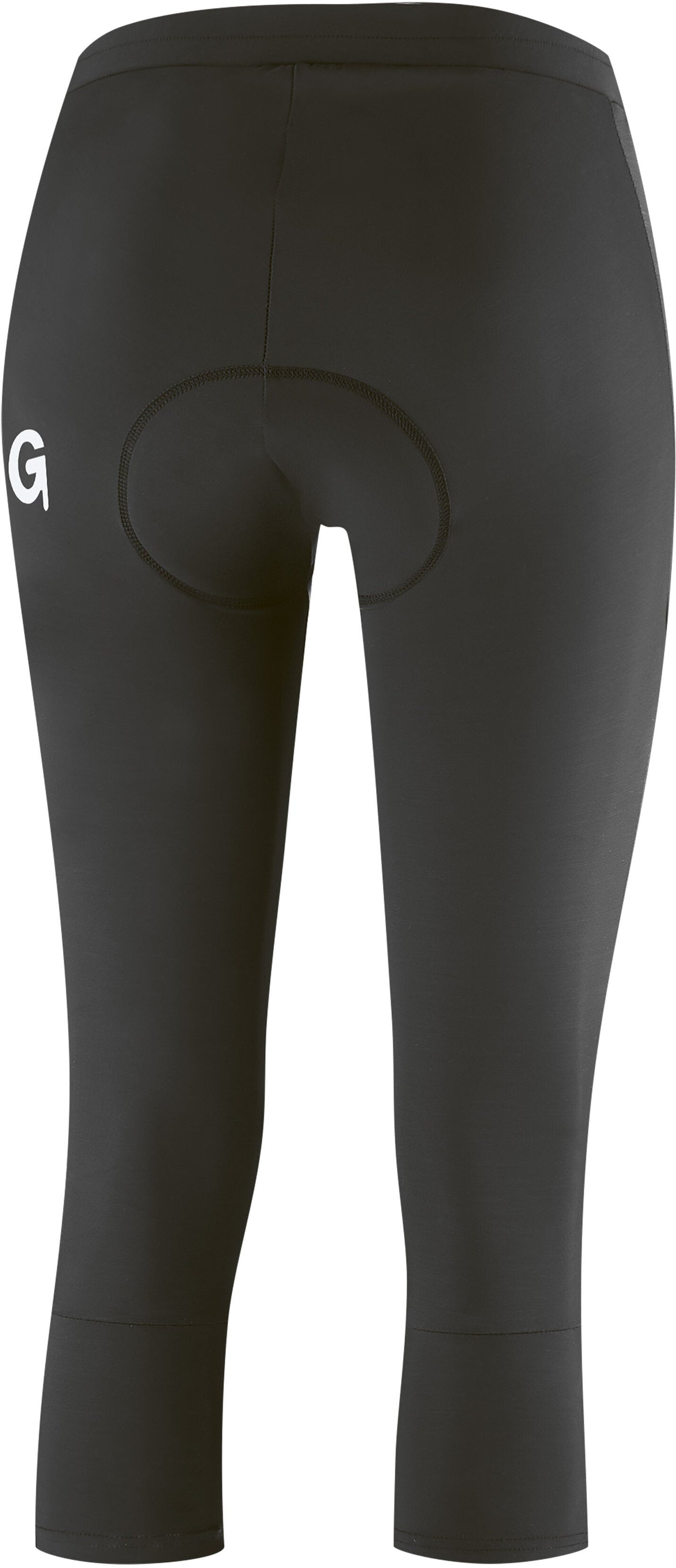 Gonso Lecce 3/4 dames fietsbroek black